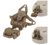 Adaptateur de Casque Tactique TacticalL4G69 NVG Mount for Lunettes de Vision Nocturne PVS15/PVS18/GPNVG18(Brown)