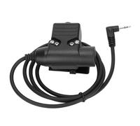 Adaptateur de casque tactique U94 avec connecteur Push-to-Talk pour radios Kenwood et Baofeng, version civile avec câble renforcé étanche et haute