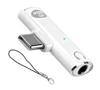 Adaptateur de Casque USB-C Jack 3.5mm, 2-en-1 100W PD usbc Jack Convertisseur Audio DAC HiFi Casque Audioet Charge Rapide Compatible avec iPhone 16 15 14 Samsung Galaxy S25 S24 S23 Huawei Xiaomi