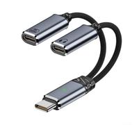 Adaptateur de casque USB C Smart Chip pour une qualité d'appel claire (gris | Puce intelligente intégrée, hi-fi pour la qualité du son, microphone d'appel clair, contrôle média, réduction du bruit