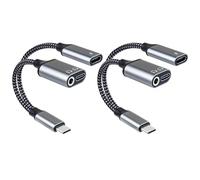 Adaptateur de casque USB-C vers 3,5 mm, prend en charge la charge rapide PD 60 W, 3 en 1 Type-C vers AUX, interface audio de type C et charge USB-C, qualité sonore Hi-Fi DAC, compatible avec iPhone 15