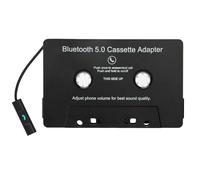 Adaptateur de cassette Bluetooth 5.0, multifonctionnel, pour voiture, compatible MP3, avec batterie rechargeable, Style Étiquette