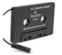 Adaptateur de Cassette BT avec Une qualité Sonore Claire pour Les Amateurs de Musique Stéréo de Voiture, Matériau ABS Noir