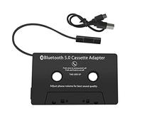 Adaptateur de Cassette pour autoradio 5.0 récepteur de Cassette de Voiture Bluetooth Cassette Audio de Voiture vers Adaptateur AUX Lecteur CD MP3 iPod avec Prise Jack 3,5 mm