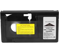 Adaptateur de Cassette VHS-C Convertisseur VHS Adaptateur de boîtier de Conversion vidéo Convertisseur de Cassette VHS Lecteur de Bande pour VHS vers VHSC Non Compatible 8 mm Mini dv Hi8