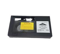 Adaptateur de Cassette VHS-C pour enregistreur VHS Standard, Coque de convertisseur de Lecture avec Porte Transparente et Configuration de Pile AA pour Le visionnage de Cassettes à Domicile