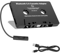Adaptateur de Cassette Voiture Bluetooth 5.0, Récepteur Audio Sans Fil | Microphone Intégré, Appels Mains Libres, Connexion Stable pour Autoradio, Lecteur Cassette, Radio et Chaîne Hi-Fi