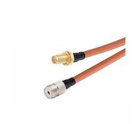 Adaptateur de cavalier coaxial RG400 à double blindage, connecteur jack femelle UHF PL259 vers fiches mâles SMA, câble coaxial à double blindage(SMA F to UHF F,5Meter)
