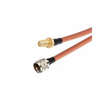 Adaptateur de cavalier coaxial RG400 à double blindage, connecteur jack femelle UHF PL259 vers fiches mâles SMA, câble coaxial à double blindage(SMA F to UHF M,1 meters)