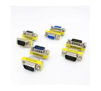 Adaptateur de changement de genre DB9/DB15 RS232 Com D-Sub vers connecteur VGA mâle femelle 9 15 broches (DB15 mâle mâle)