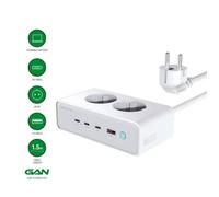 Adaptateur de Charge - 4smarts - GaN 65W - Prises AC