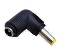 Adaptateur de charge coudé femelle 5,5 x 2,1 mm vers tête ronde 5,5 x 2,5 mm mâle