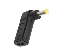 Avizar Adaptateur de Charge coudé, USB-C vers DC 5.5 x 2.5mm Noir