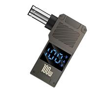 Adaptateur de charge de type C pour ordinateur portable, adaptateur de chargeur pour ordinateur portable | Embout de connecteur de chargeur de type C à CC 100 W avec affichage numérique - Accessoires
