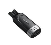 Adaptateur de charge et convertisseur de rasoir 15 V HQ8505 Type-C, compatible avec les tondeuses à barbe Philips Norelco, QP6520, QP6530 et QP6510