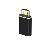 Adaptateur De Charge Lighning Femelle Vers Micro-Usb Mâle Format Compact Noir
