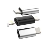 Adaptateur de Charge Lightning Femelle vers USB C Mâle (Lot de 3) pour iPhone 16 15 Pro Max pour Apple pour iPad Air4 Compatible avec Samsung Connecteur Câble Type C Port Charge Convertisseur Android