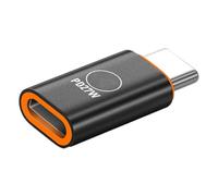 Adaptateur de charge, noir | Connecteur de données en métal pour utilisation en déplacement, stockage de voyage, besoins quotidiens de commutation de
