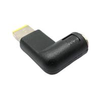 Adaptateur de charge portable pour ordinateurs portables DC7,9 x 5,5 mm vers port carré Convertisseur de charge Adaptateur de conversion d'alimentation Noir