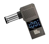 Adaptateur de charge pour ordinateur portable 100 W avec affichage | Connecteur de chargeur de type C vers CC pour appareils à charge rapide à domicile, voyage, la plupart des ordinateurs