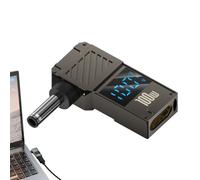 Adaptateur de charge pour ordinateur portable - 100 W - Type C vers CC - Avec écran numérique - Convertisseur de prise portable pour la maison, les voyages