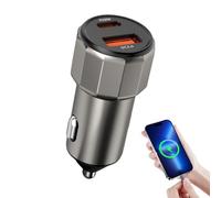 Adaptateur de charge pour voiture - Double port USB de type C Power Delivery 30 W Quick Charge 3.0, chargeur et adaptateur pour voitures, téléphones portables, tablettes, camions, maison, intérieur