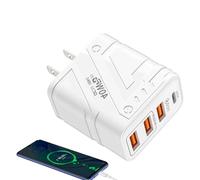 Adaptateur de charge rapide : chargeur USB compact, bloc de chargeur mural USB, bloc de chargeur USB rapide, chargeur USB à montage mural, chargeur mural portable, bloc de charge rapide C