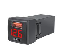 Adaptateur de charge rapide et sécurisé pour téléphone de voiture - Adaptateur USB ABS efficace - Multifonctionnel - Alimentation USB - Moniteur de tension