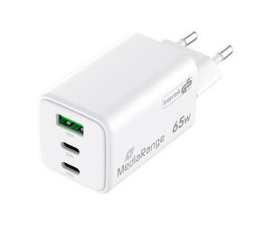 Adaptateur de charge rapide GaN MediaRange 65 W