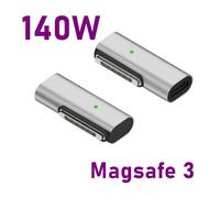 Adaptateur De Charge Rapide Pour Magsafe 3 2 1 Macpleair Pro,Alliage Magnétique,Usb Type C Pd,Indicateur Led,Convertisseur De Prise Magnétique,140w - Type Ad218 Magsafe 3