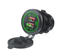 Adaptateur de charge rapide USB 36 W avec interrupteurs et LED indiquant simple à utiliser pour voiture et bateau Interrupteur tactile