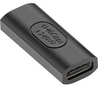 Adaptateur de charge, synchronisation et vidéo USB-C femelle 3 en 1 Noir