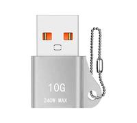 Adaptateur de charge USB à Type-C - Convertisseur usb c à charge rapide, adaptateur USB à haute vitesse C | 10 Gops 240W PD PD Adaptateur de porte-clés Fast Charging, Convertisseur en alliage