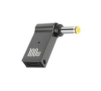 Avizar Adaptateur de Charge USB-C 100W vers Connecteur 4.0 x 1.7mm, Jaune