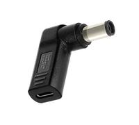 Adaptateur de Charge USB-C coudé vers Ordinateur Portable DELL 7,4 x 5,0mm Noir