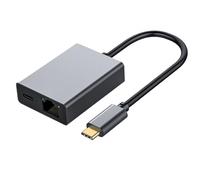 Adaptateur de Charge USB-C/Ethernet pour Chromecast (jusqu'à 100 W de Puissance) USB C vers RJ45 Ethernet 1000 Mbps pour Chromecast Phone Mac-Book Air Mac-Book Pro & Windows avec Port de Charge