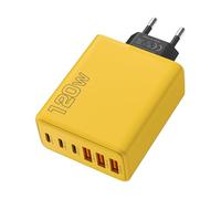 Adaptateur de charge USB multiport, chargeur mural USB à charge rapide | Multiport 120W chargeur mural adaptateur téléphone | Compact Type-C International Wall Plug Bloc de charge rapide pour