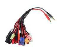 Adaptateur de chargeur de batterie Lipo 19 en 1 RC Lipo - Câble répartiteur - Câble de conversion de pieuvre - Prise banane - Cordon d'alimentation multiple pour prise de charge multiple
