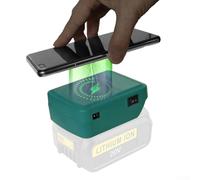 Adaptateur de chargeur de batterie sans fil, chargeur USB portable compatible avec parkside X20V PAP20A1 PAP20A3, avec protection contre la surchauffe