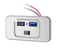 Adaptateur De Chargeur De Voiture - 2-24 V, Double Prise De Charge Rapide USB, Port PD QC | Prise D'alimentation Universelle Pour Véhicule, Pour Chargement De Téléphone, Pour Voiture, Camping-car, Cam