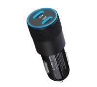 Adaptateur de chargeur de voiture - 40 W PD Adaptateur de voiture USB à charge rapide | Double chargeur de téléphone portable de type C avec protection de sécurité pour camions, SUV, berlines et
