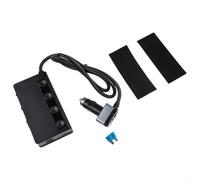 Adaptateur de chargeur de voiture en métal 12 V 24 V Interrupteur | Finition en alliage d'aluminium, surface résistante aux rayures, corps en ABS + PC, s'adapte aux intérieurs impeccables