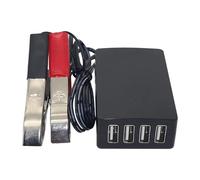 Adaptateur de chargeur de voiture - Station de recharge de voiture pour plusieurs appareils, Transformateur USB pour téléphone portable | voiture 12 V à 24 V | Chargeur de moto, station