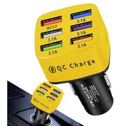 Adaptateur de chargeur de voiture USB - Chargeur de voiture USB | Adaptateur de chargeur automatique multiport, chargeur de voiture à charge rapide de téléphone, adaptateur d'aut
