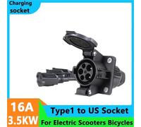 Adaptateur de Chargeur EV Type 1 vers Prise Secteur US Extracteur de Puissance J1772 vers Prise de Courant 5-15R 16 A(0.5M 3 Head)