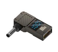 Adaptateur de chargeur pour ordinateur portable de type C - Chargeur pour ordinateur portable - 100 W de type C CC - Embout de connexion avec écran numérique - Convertisseur Plug pour tablette
