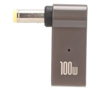 Adaptateur de chargeur pour ordinateur portable PD USB Type C femelle, adaptateur I à DC 100w, coude en alliage d'aluminium, adaptateur d'alimentation pour ordinateur portable 5,5x1,7mm