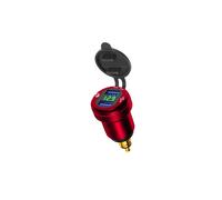 Adaptateur de chargeur rapide double USB A9 pour moto, prise DIN Hella en aluminium