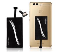 Adaptateur de Chargeur sans Fil QI de Type C Récepteur de Charge d'autocollant de téléphone Portable, récepteur sans Fil QI Ultra Fin adapté à Tous Les téléphones Portables USB-C