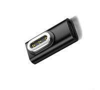 Adaptateur de chargeur USB C magnétique pour lunettes intelligentes Rokid - Hub d'alimentation portable sortie 5 V argent (noir)
